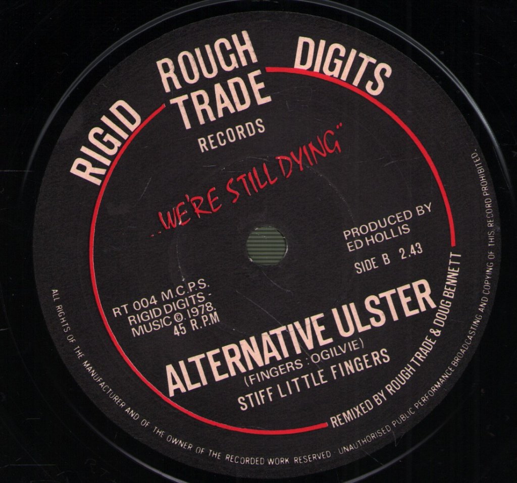 Stiff Little Fingers - Alternative Ulster - 7 Inch
