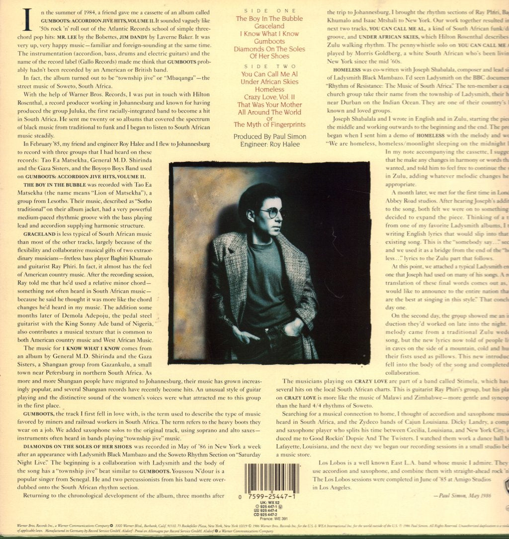 Paul Simon - Graceland - Lp