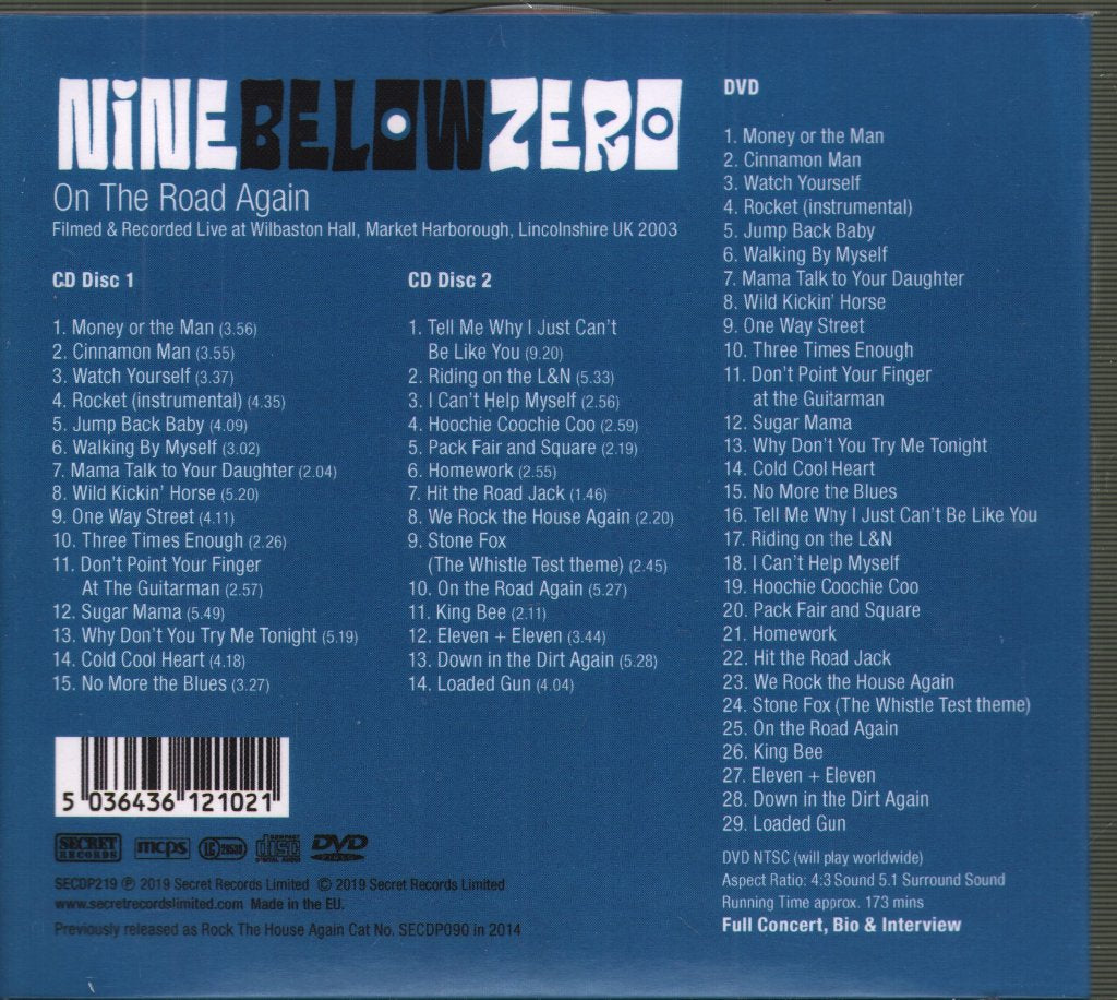 Nine Below Zero - Rock The House Again - Cd/Dvd