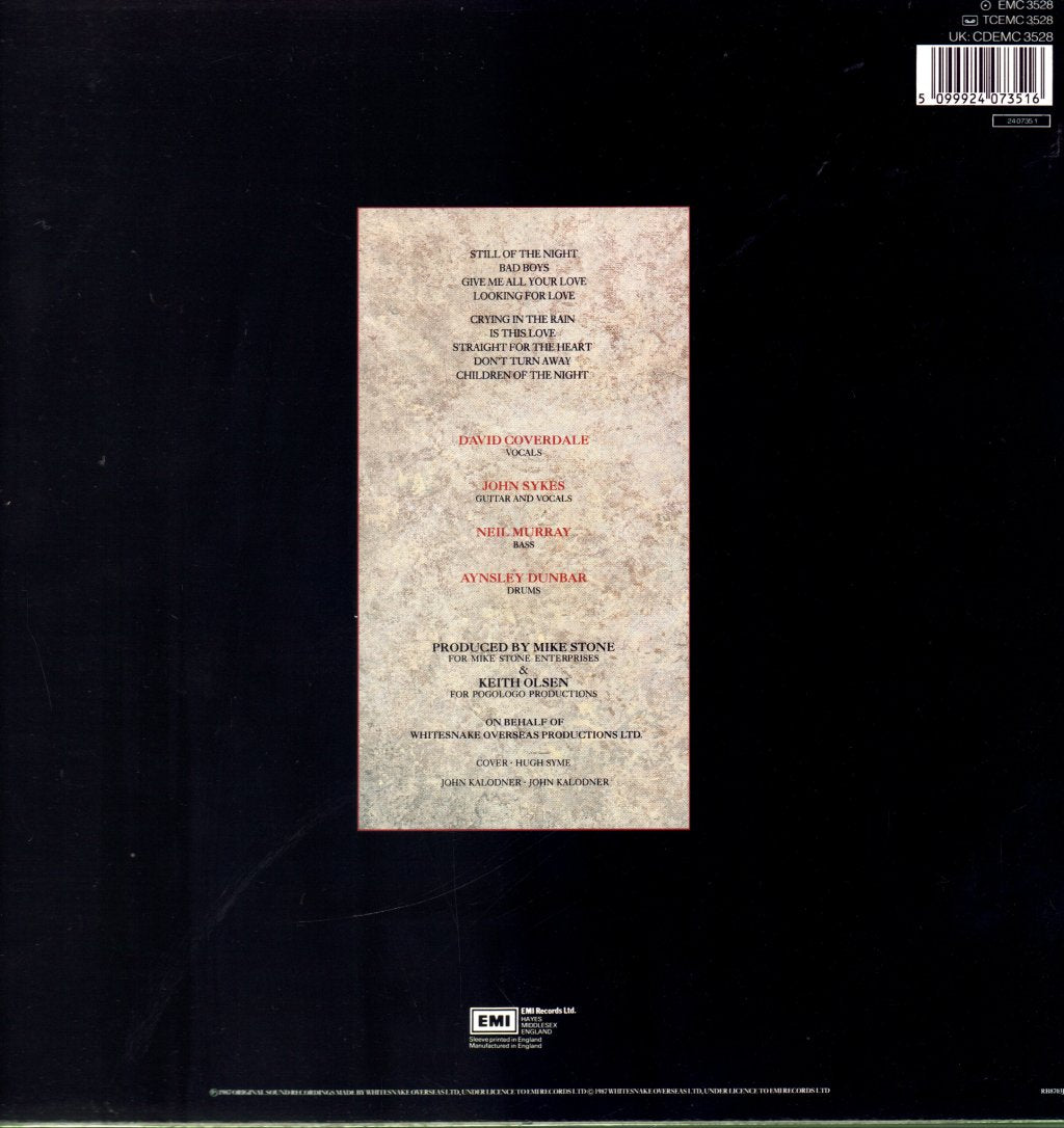 Whitesnake - 1987 - Lp