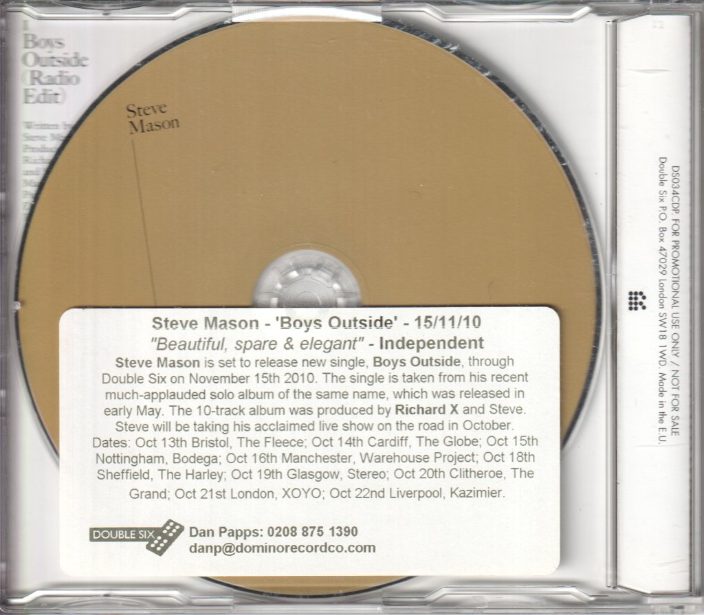 Steve Mason - Boys Outside - Cd