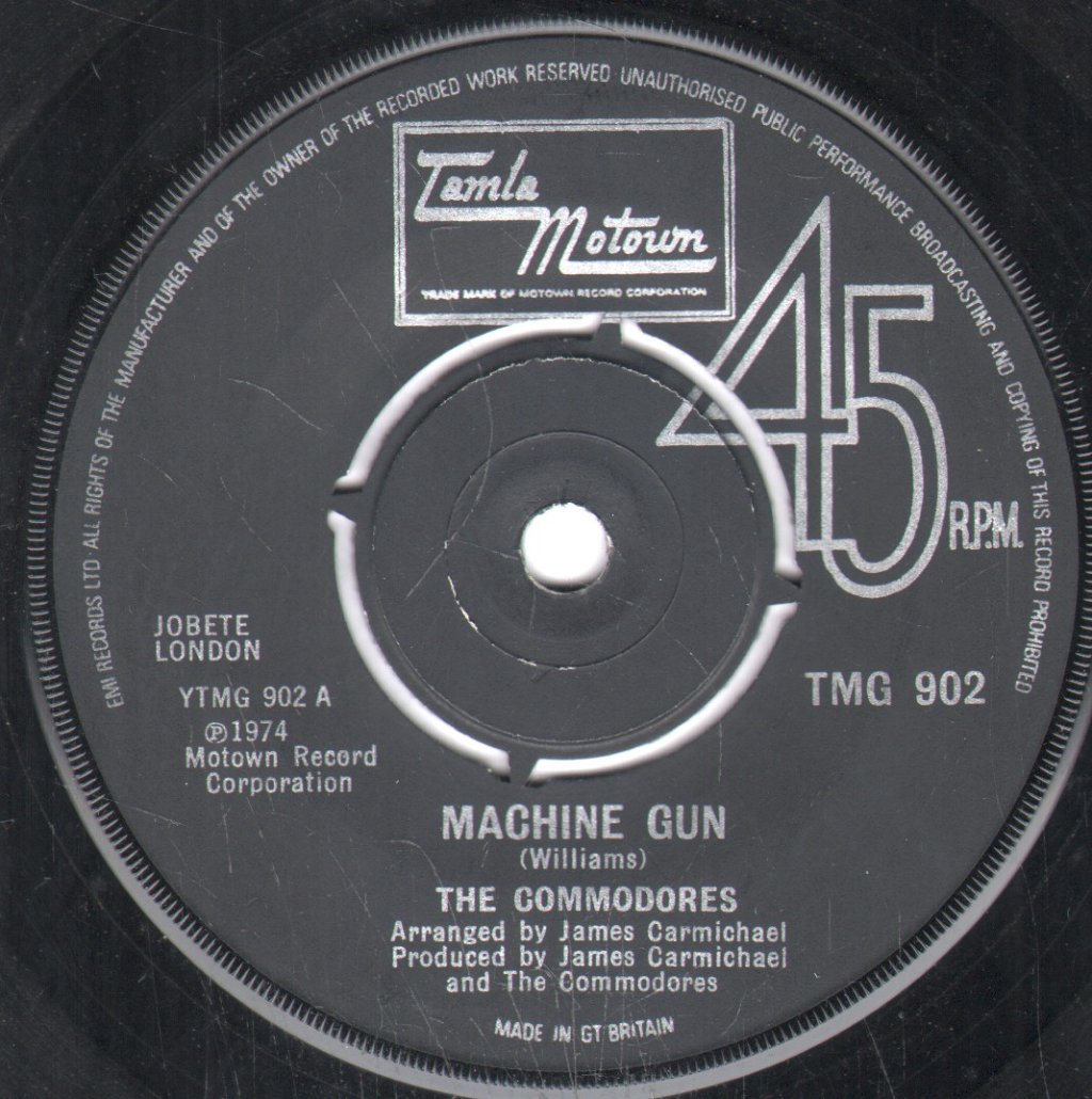 Commodores - Machine Gun - 7 Inch