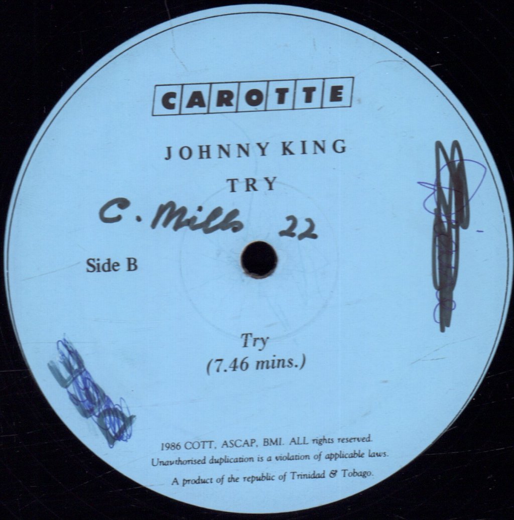 Johhny King - Try - 12 Inch
