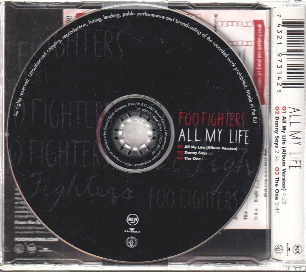 Foo Fighters - All My Life - Cd