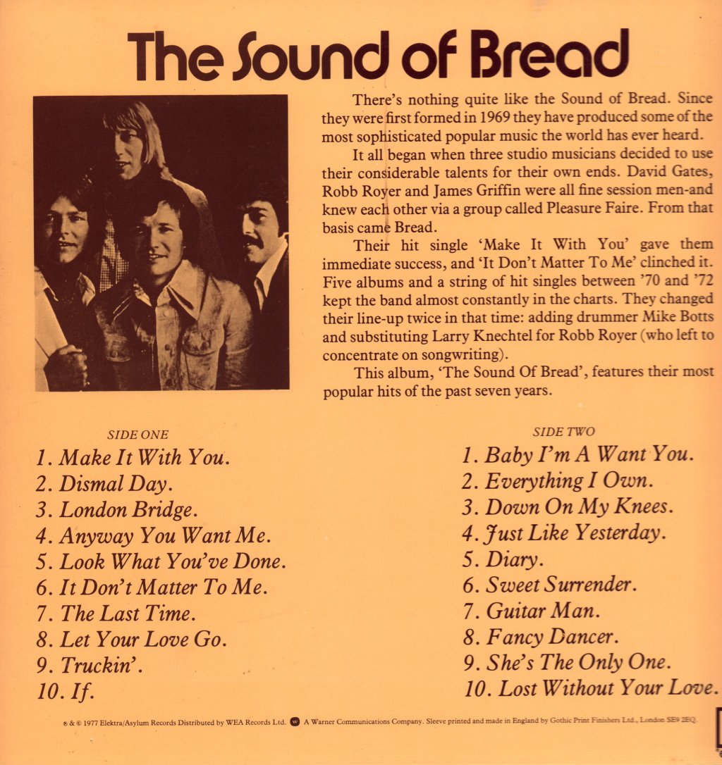 Bread - Sound Of Bread - Lp