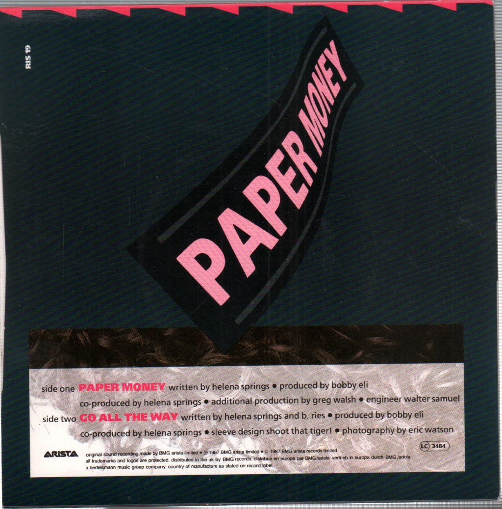 Helena Springs - Paper Money - 7 Inch
