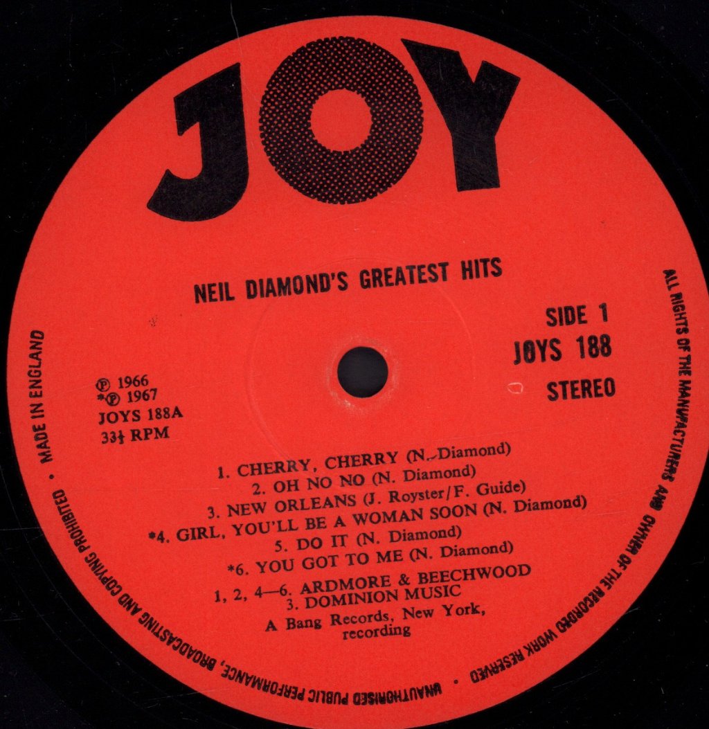 Neil Diamond - Greatest Hits - Lp