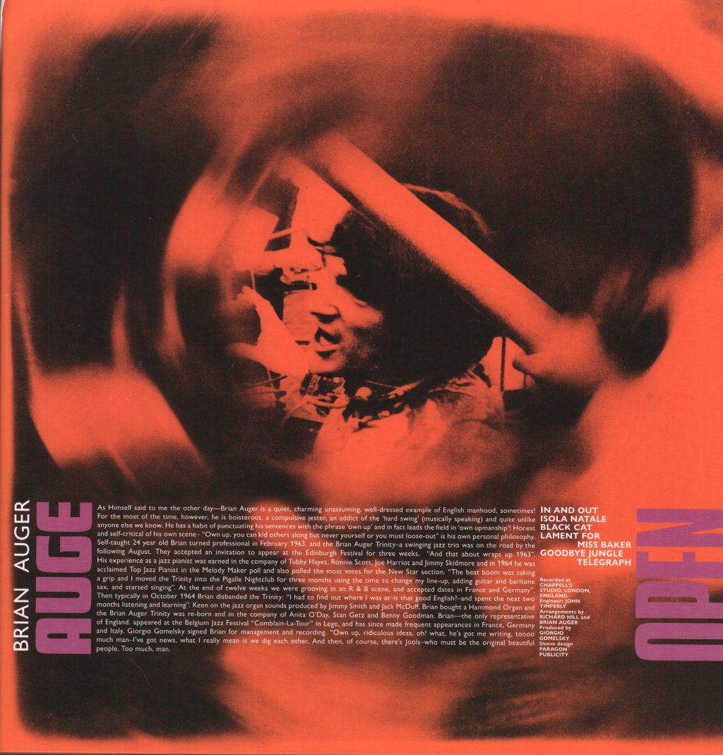 Julie Driscoll, Brian Auger and The Trinity - Open - Lp