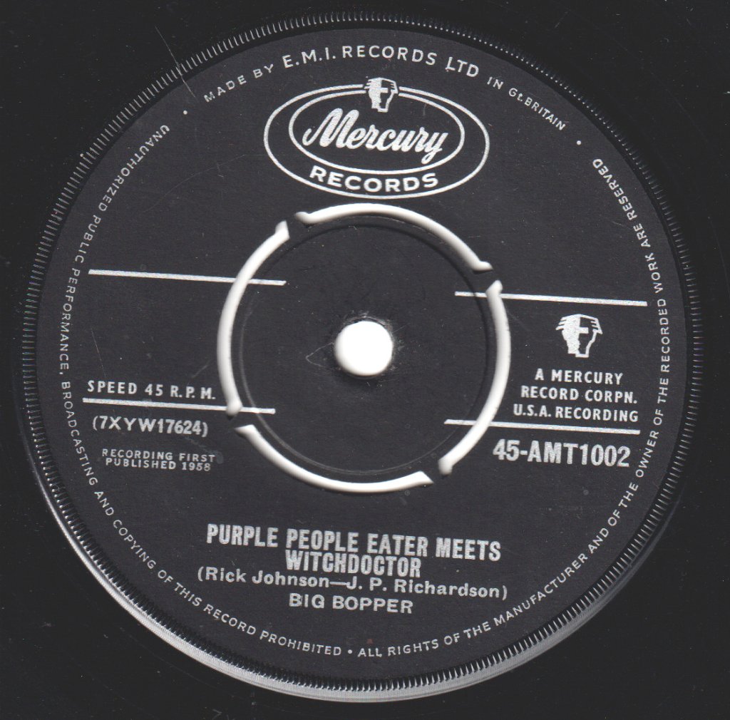 Big Bopper - Chantilly Lace - 7 Inch