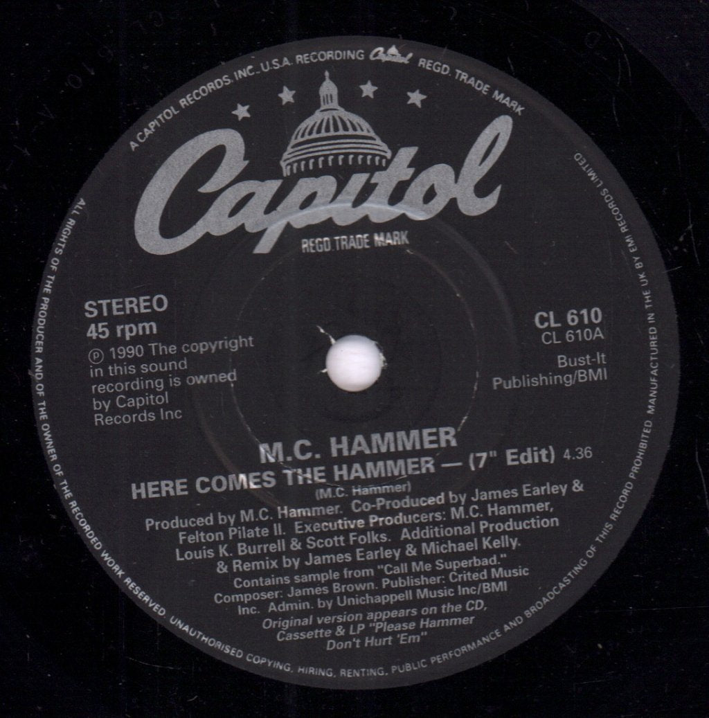 Mc Hammer - Here Comes The Hammer - 7 Inch