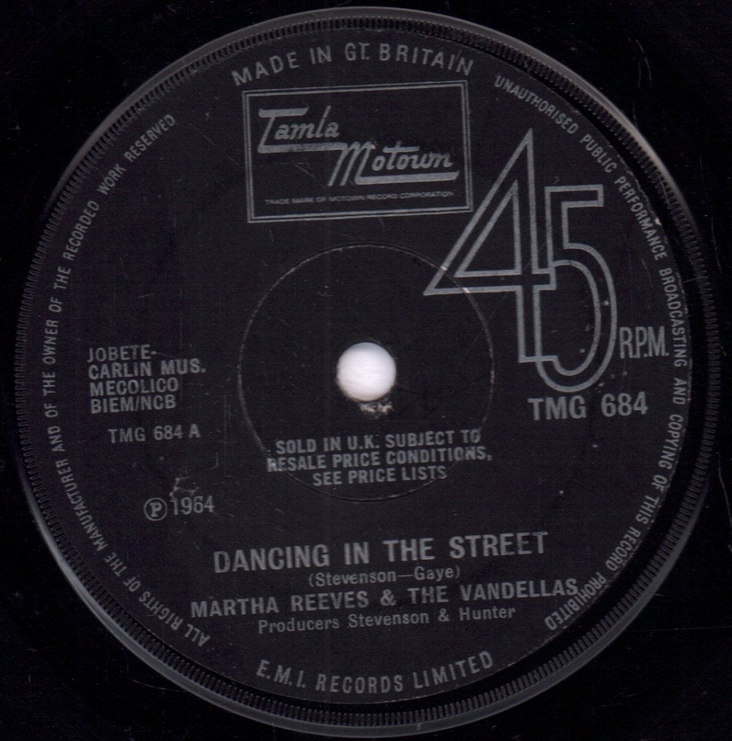 Martha Reeves And The Vandellas - Dancing In The Street - 7 Inch