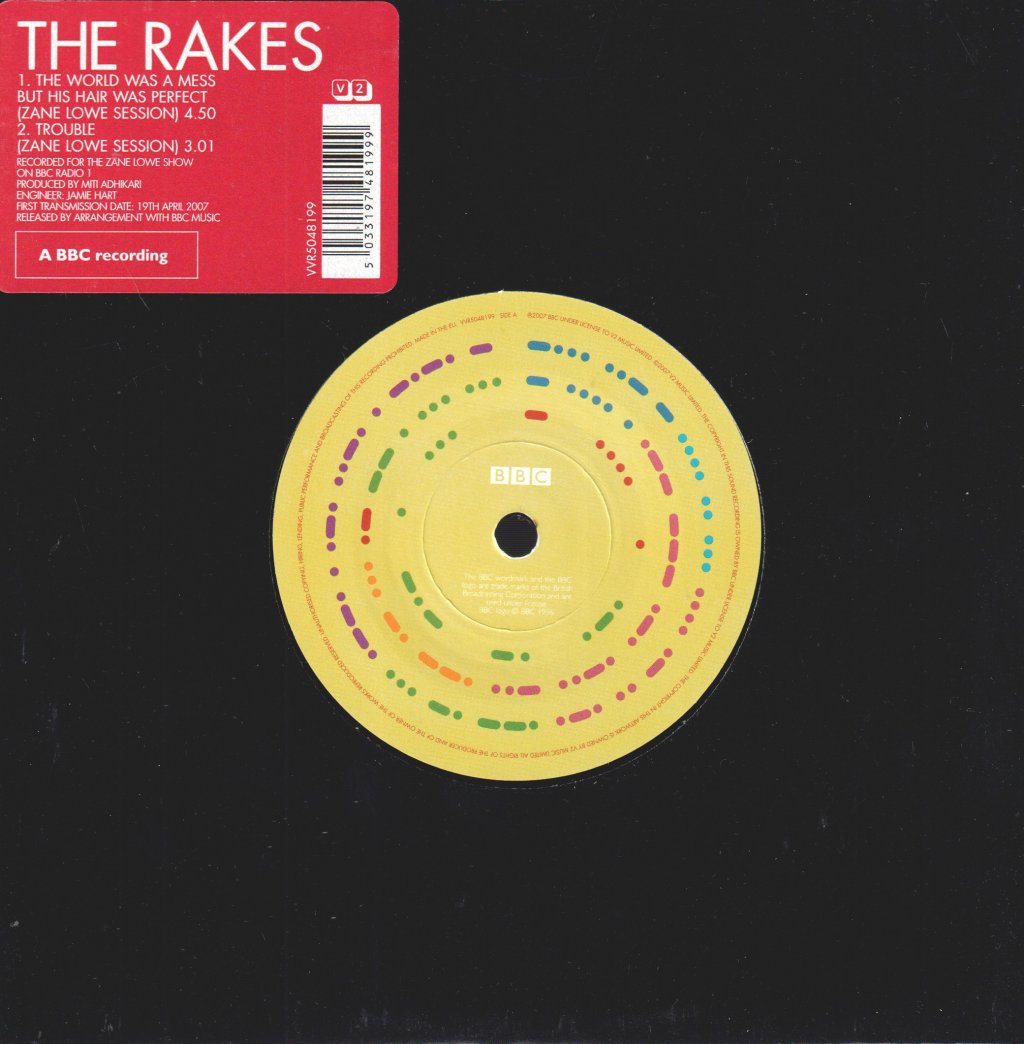 Rakes (Indie Group) - World Was A Mess But His Hair Was Perfect - 7 Inch