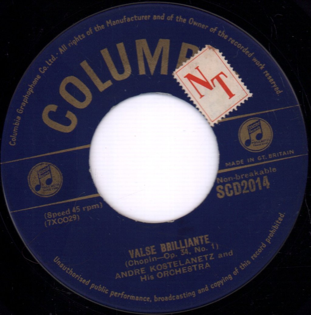 André Kostelanetz And His Orchestra - Valse Brillante - Humoreske - 7 Inch