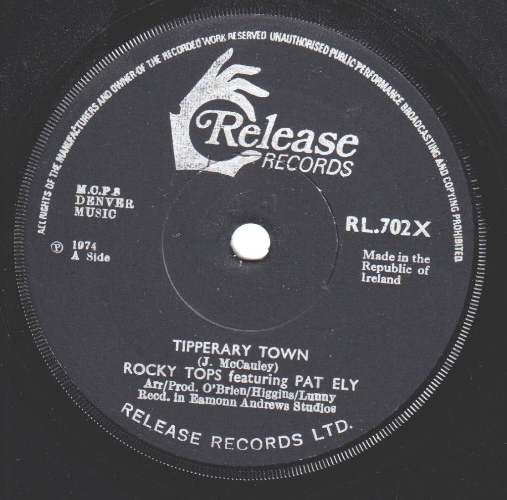 rocky tops featuring pat ely - Tipperary Town - 7 Inch