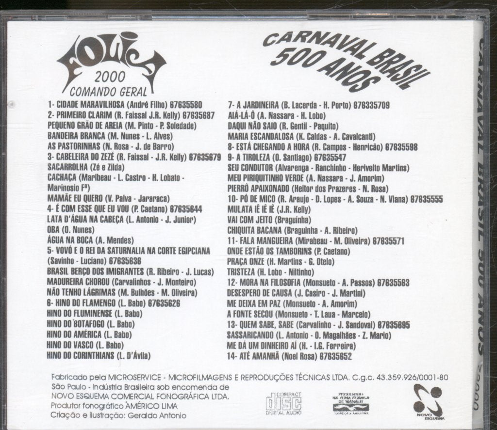 Carnaval Brasil 500 Anos - Folia 2000 Commando Geral - Cd