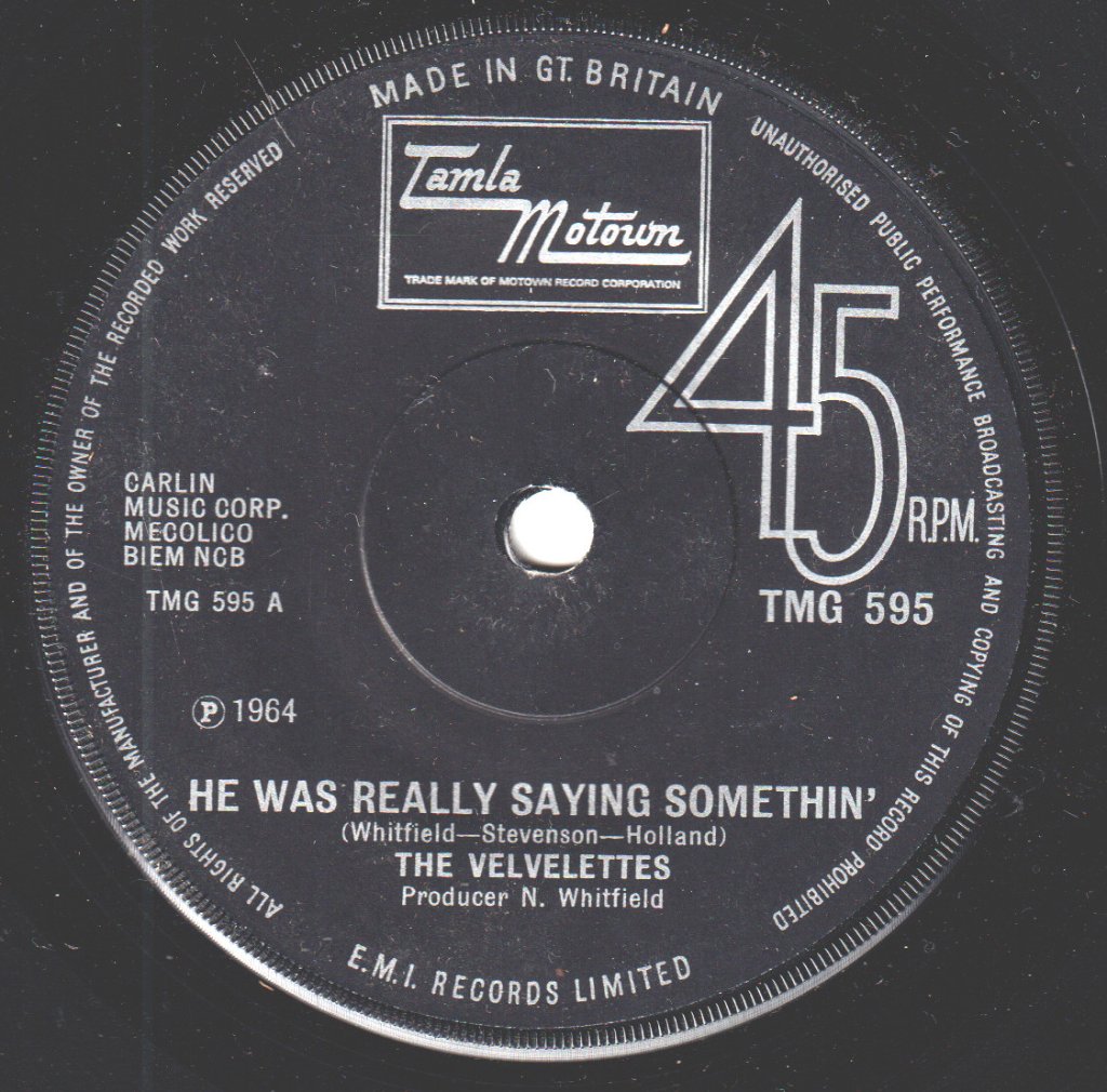 Velvelettes - He Was Really Saying Somethin' - 7 Inch