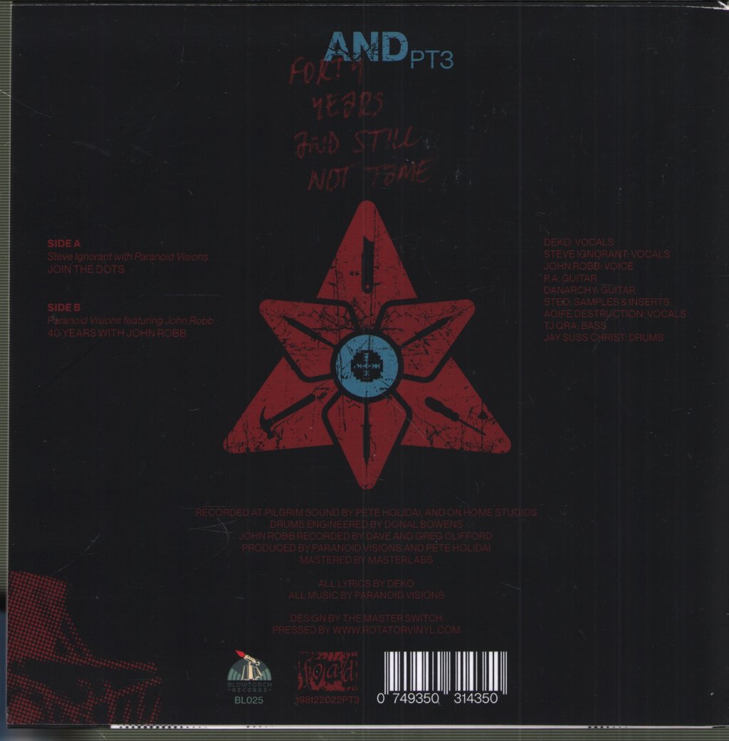 Paranoid Visions - And Pt 3 - 7 Inch
