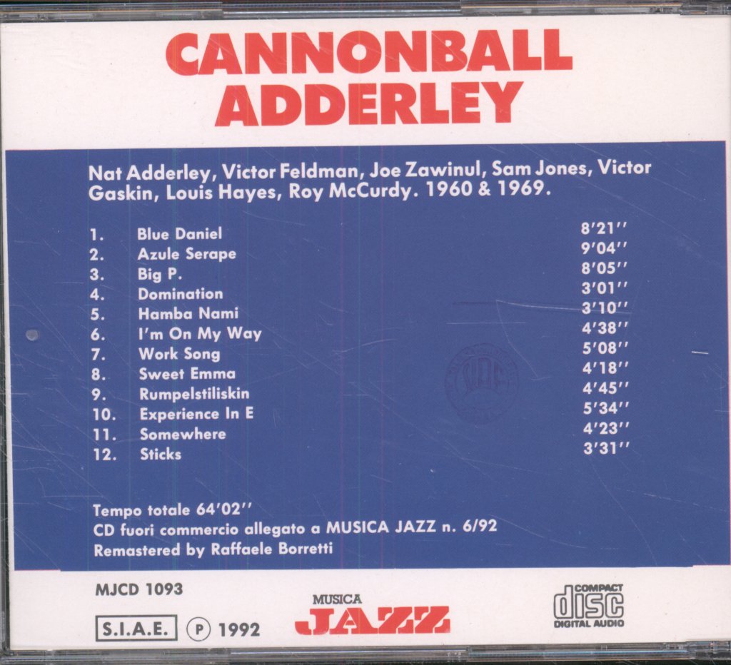Cannonball Adderley - Cannonball Adderley - Cd