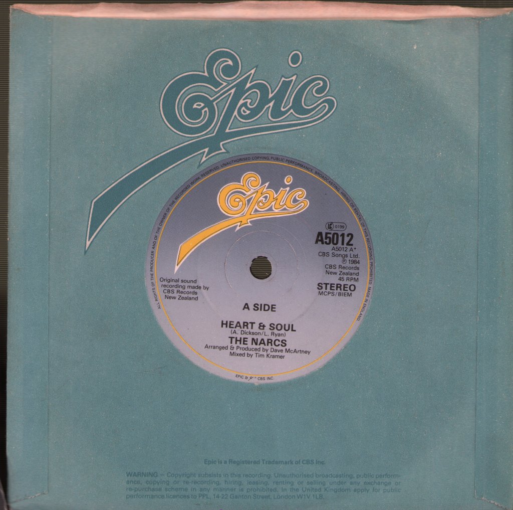 Narcs - Heart And Soul - 7 Inch