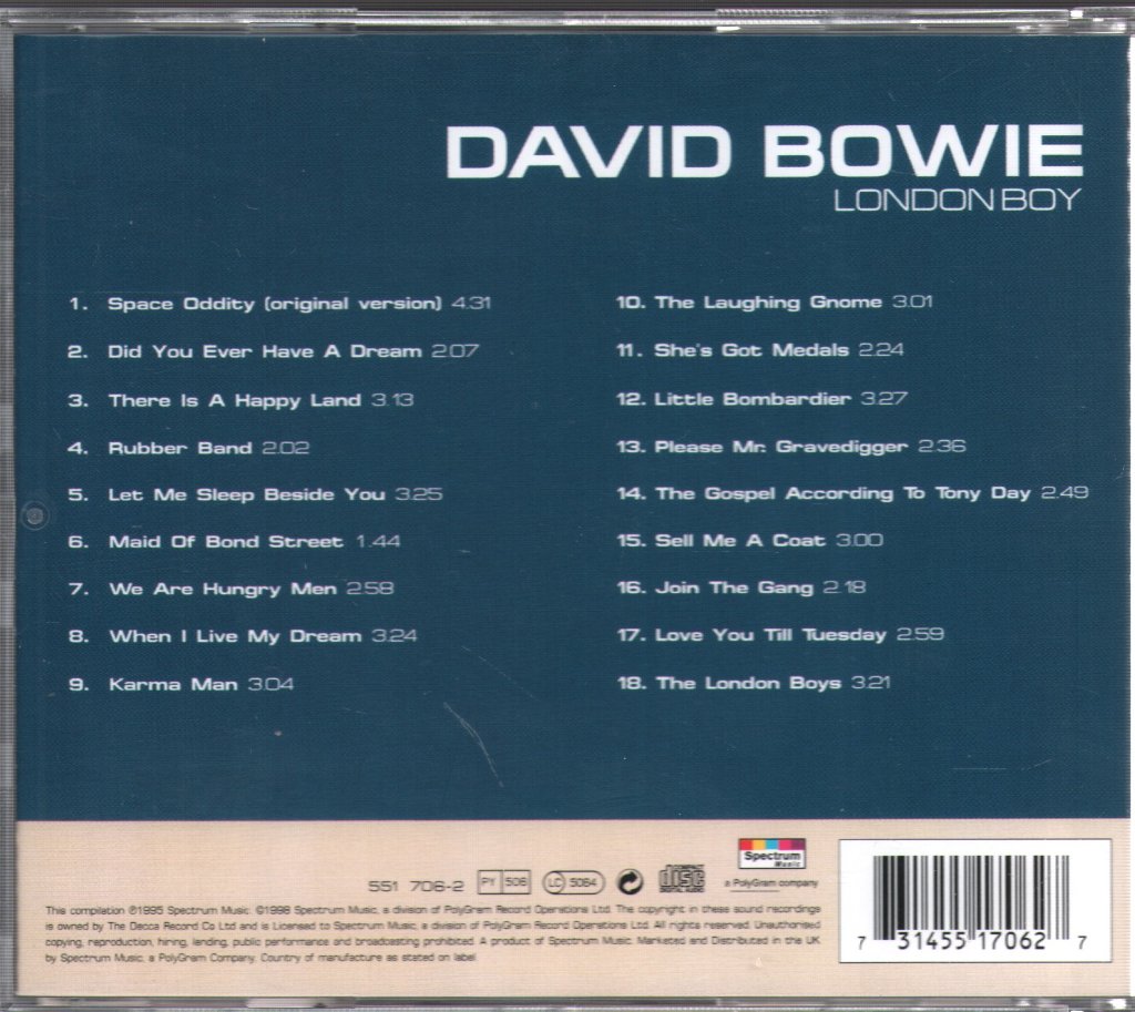David Bowie - London Boy - Cd