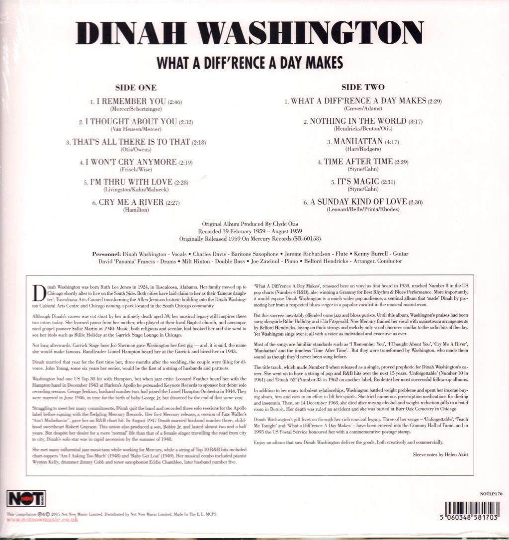 Dinah Washington - What A Diff'rence A Day Makes! - Lp