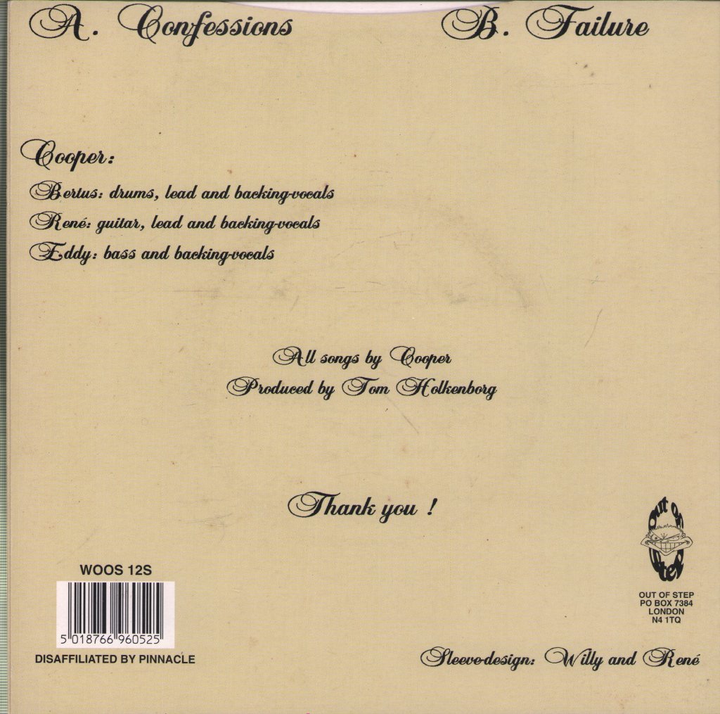Cooper - Confessions - 7 Inch