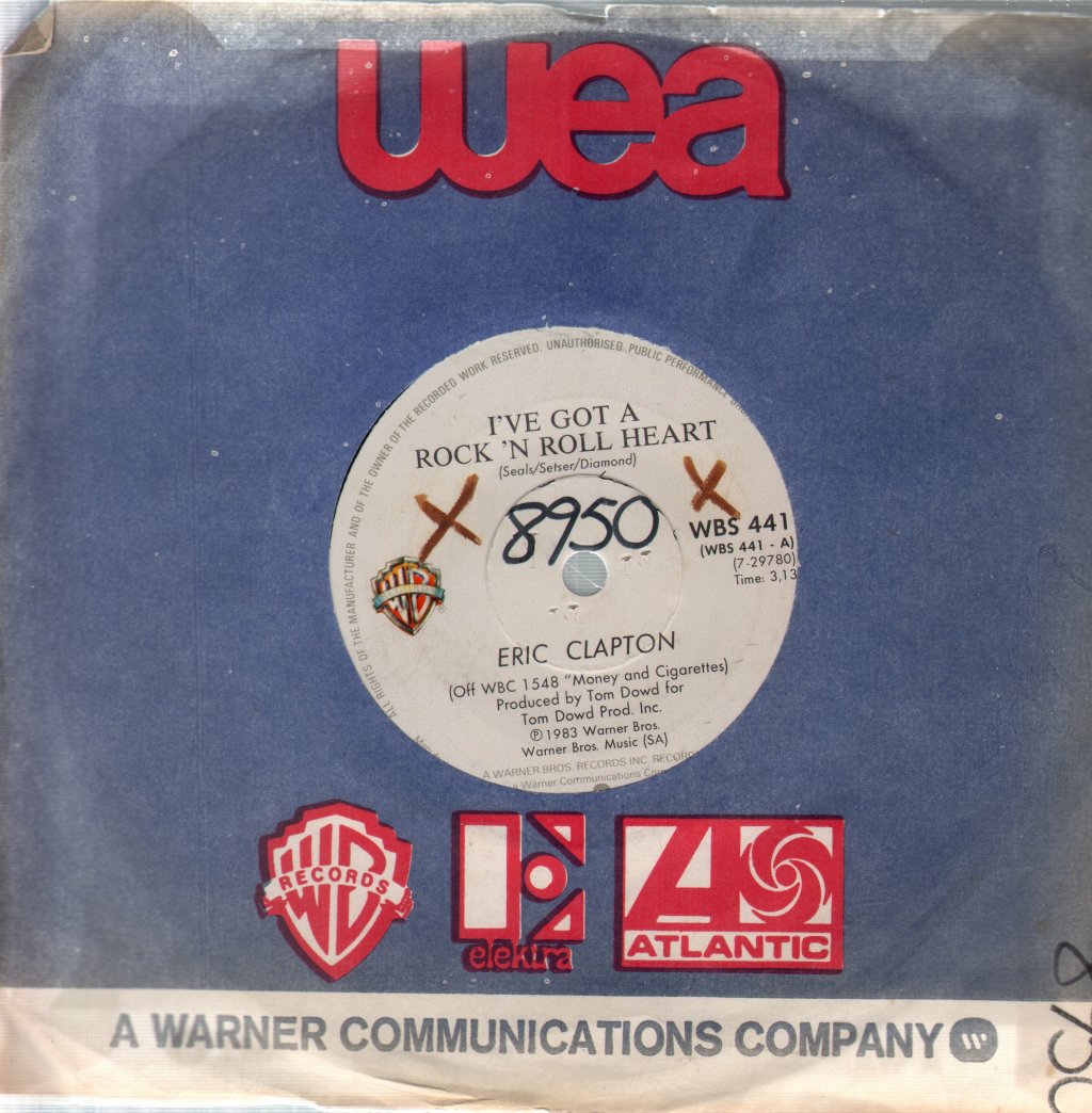Eric Clapton - I've Got A Rock And Roll Heart - 7 Inch