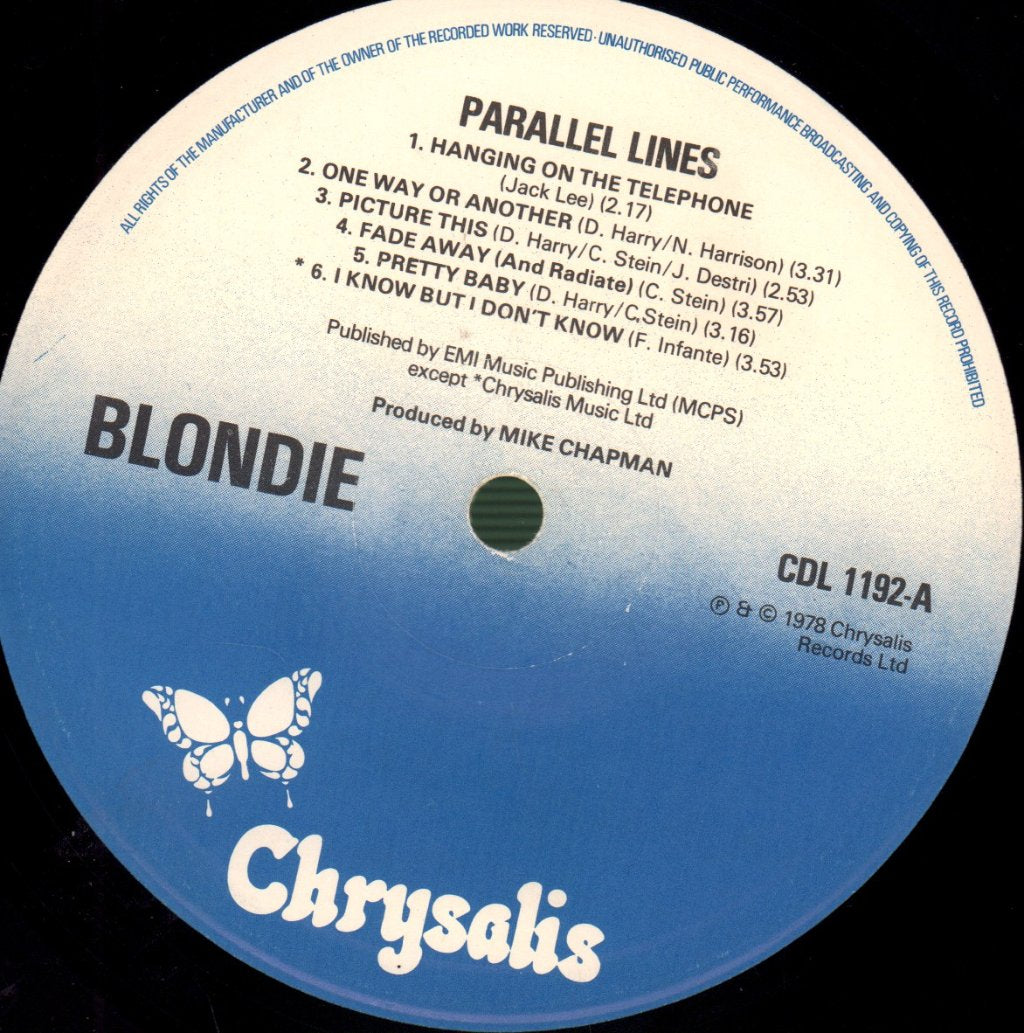 Blondie - Parallel Lines - Lp