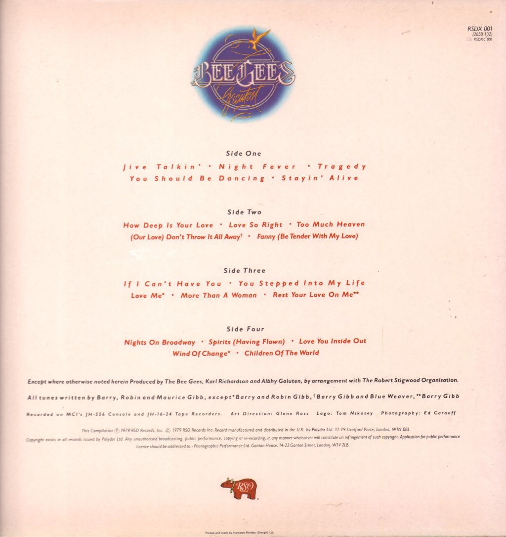 Bee Gees - Greatest - Double Lp