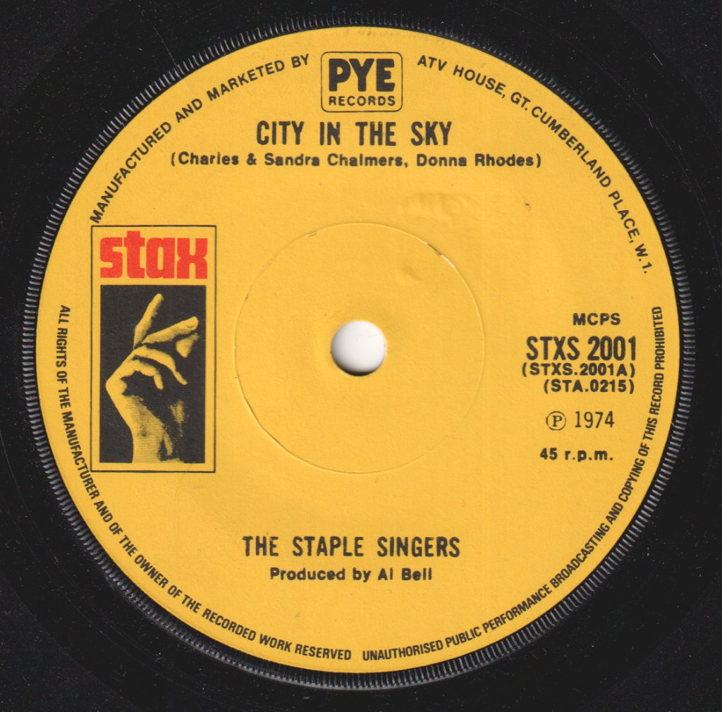 Staple Singers - City In The Sky - 7 Inch
