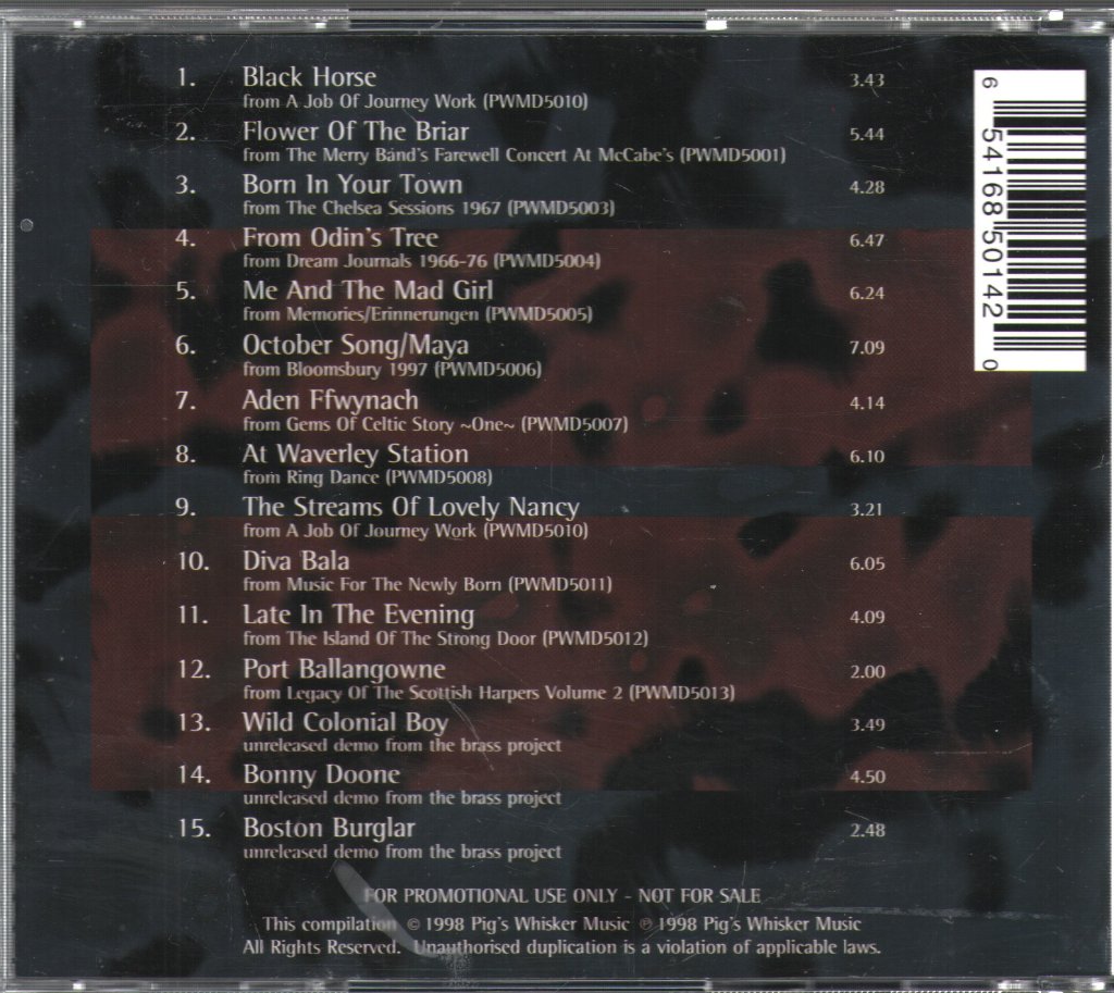 Robin Williamson - Pig's Whisker Music Sampler - Cd