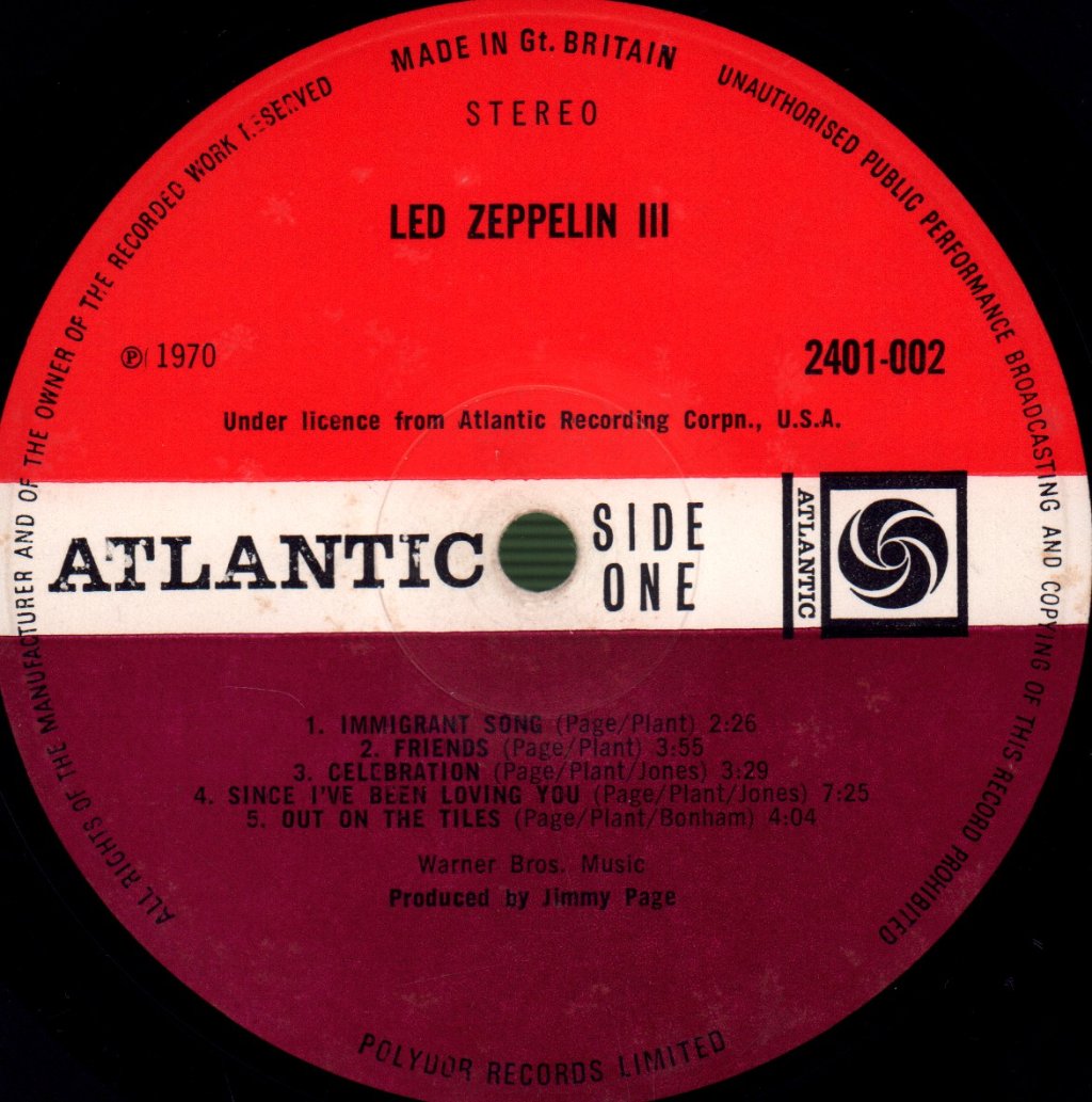 Led Zeppelin - 3 - Lp