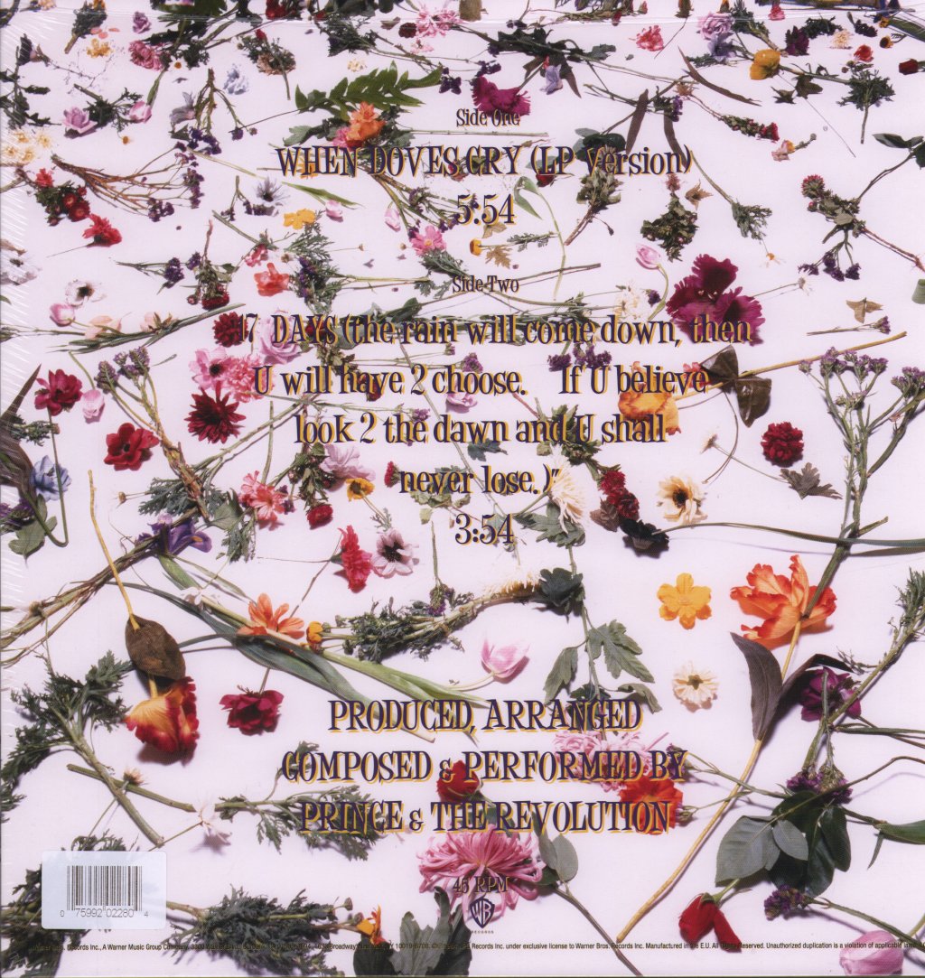 Prince And The Revolution - When Doves Cry - 12 Inch