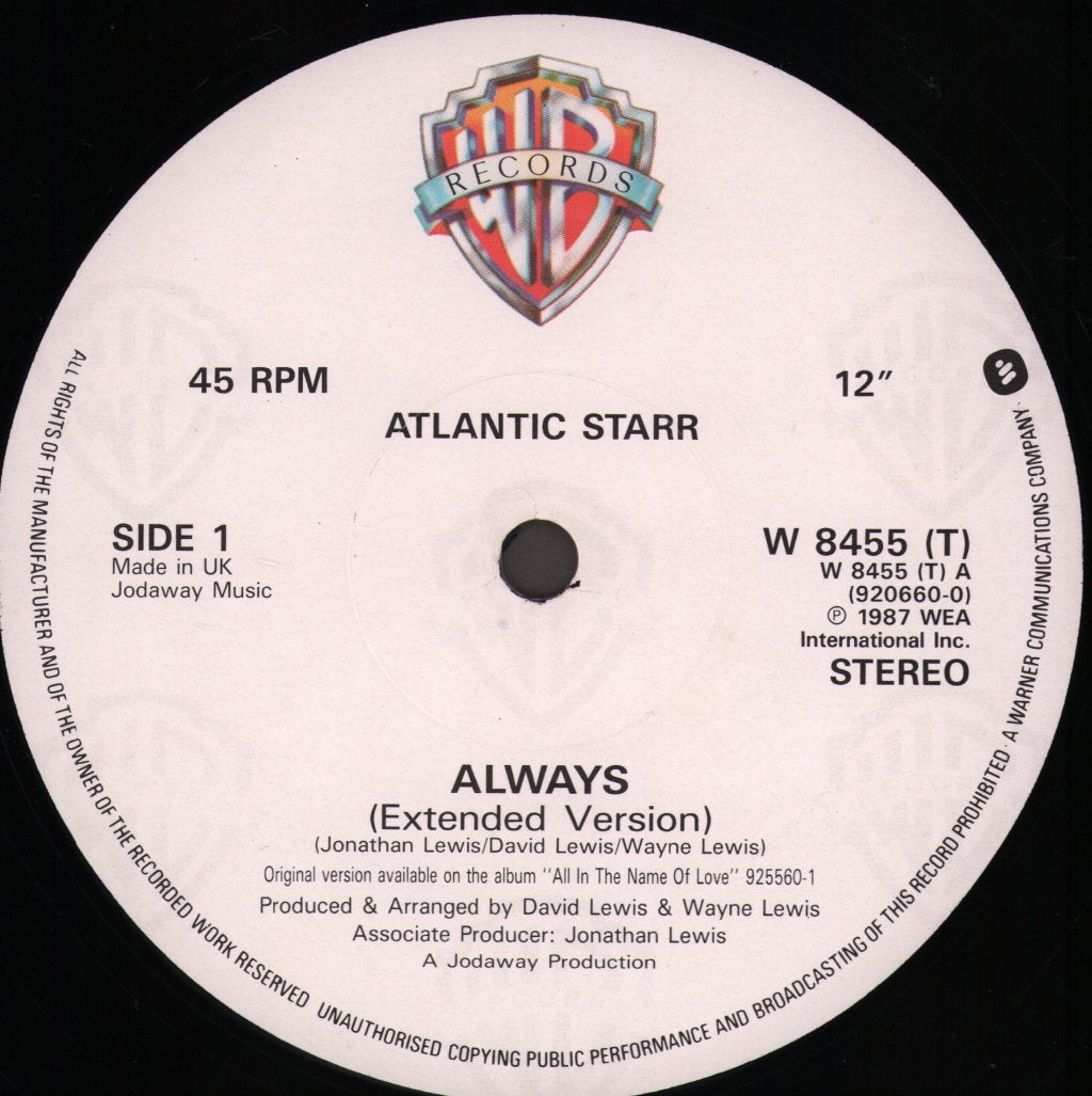 Atlantic Starr - Always - 12 Inch