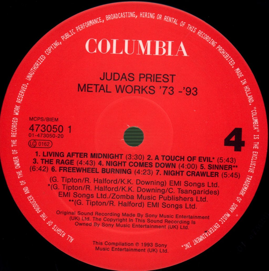 Judas Priest - Metal Works '73-'93 - Double Lp