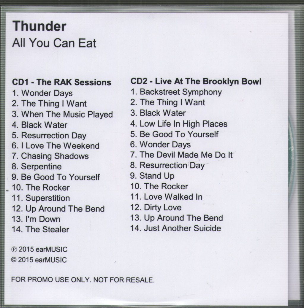 Thunder - All You Can Eat - Cdr