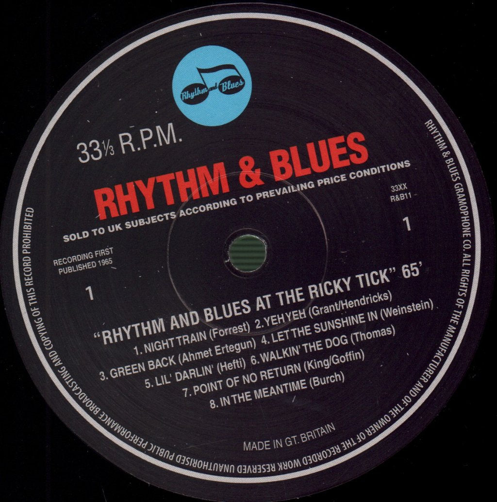Georgie Fame And The Blue Flames - Rhythm And Blues At The Ricky Tick '65 - Lp