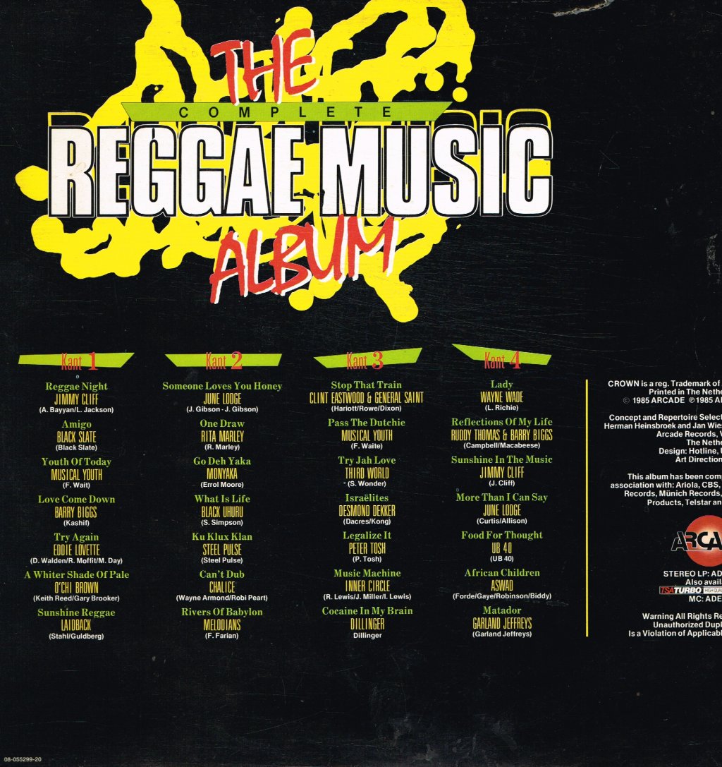 Various Artists - Complete Reggae Music Album - Double Lp
