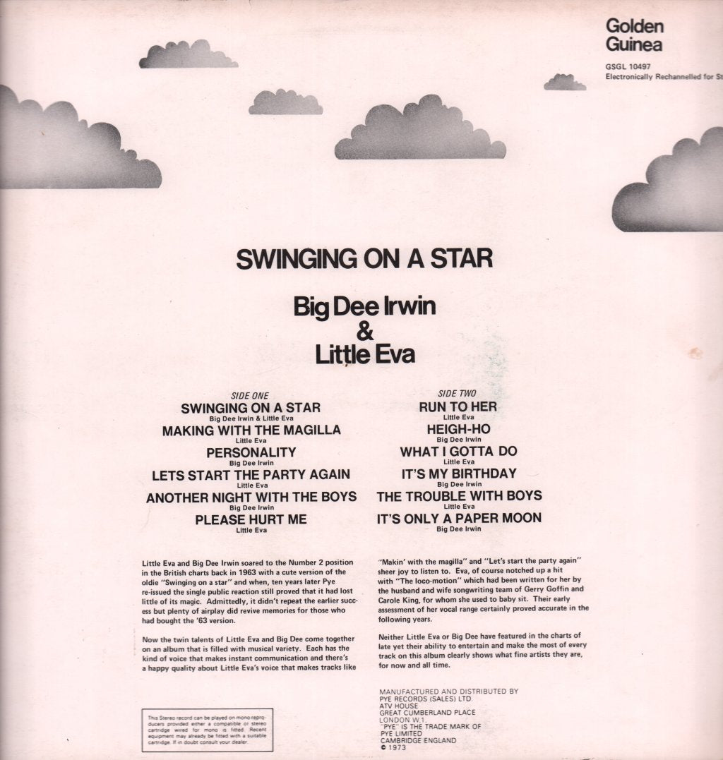 Big Dee Irwin And Little Eva - Swinging On A Star - Lp