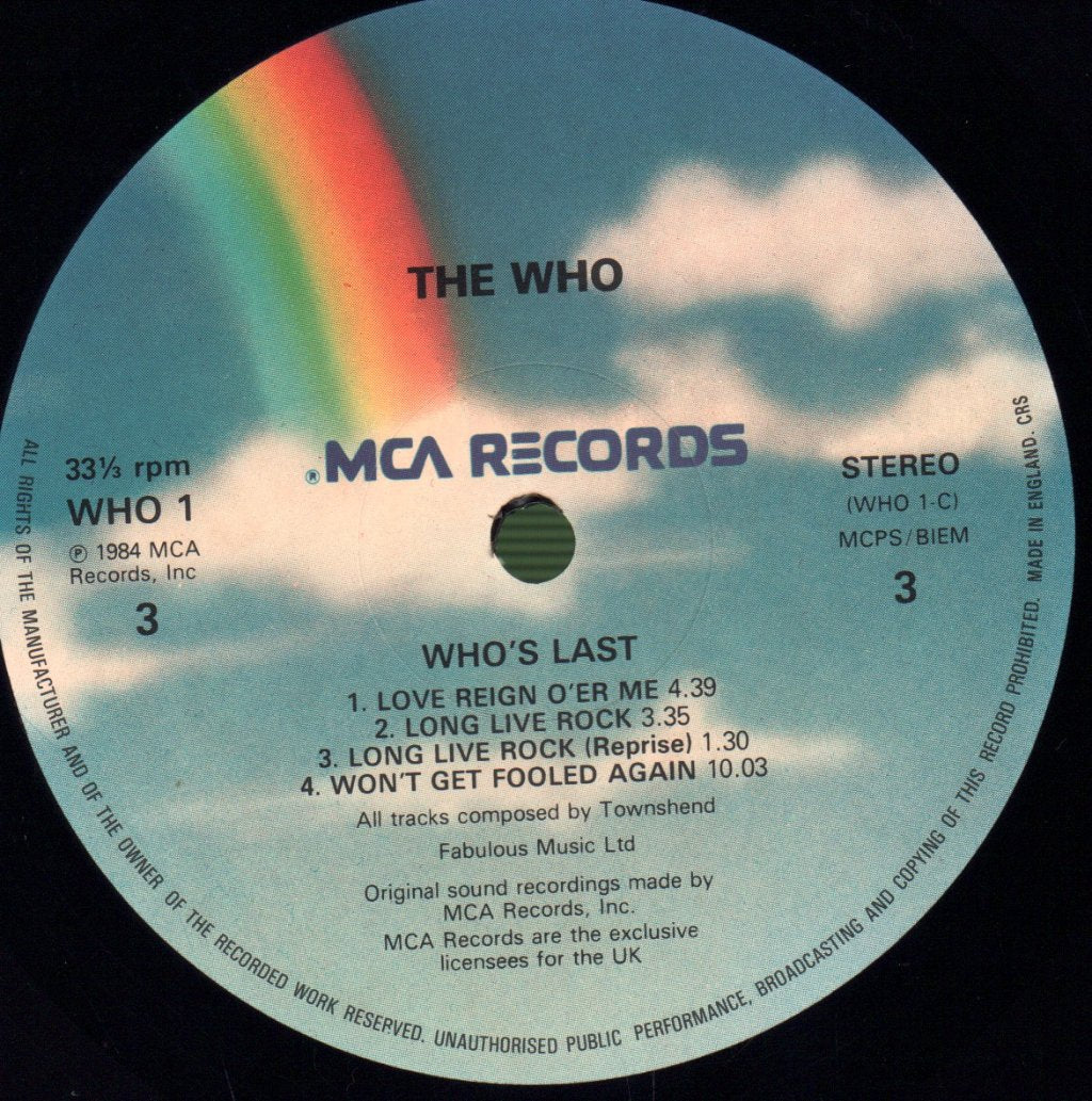 Who - Who's Last - Double Lp