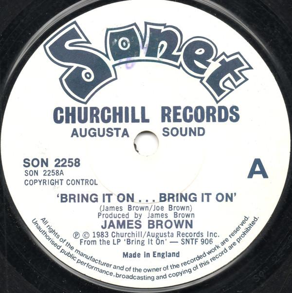 James Brown - Bring It On...Bring It On - 7 Inch