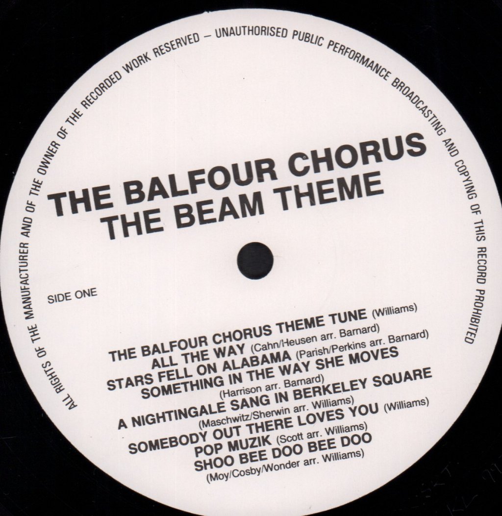 Balfour Chorus - Trade Arbed Presents The Beam Theme - Lp