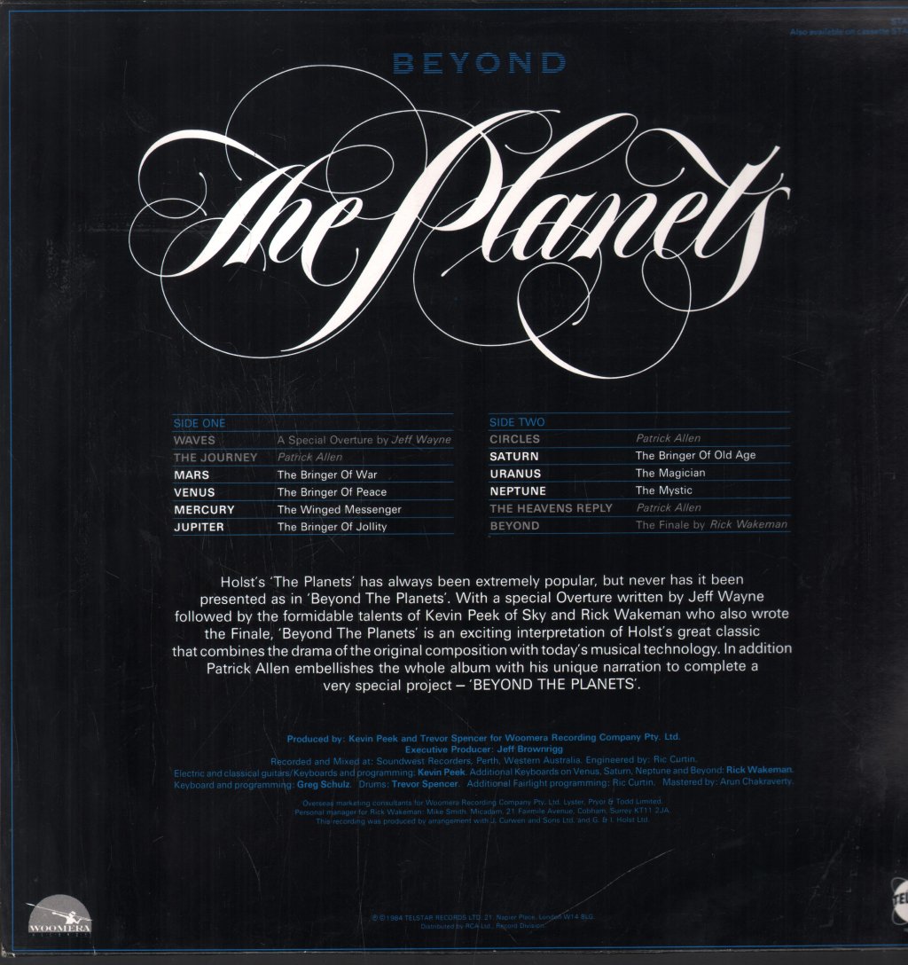 Jeff Wayne / Rick Wakeman / Kevin Peek - Beyond The Planets - Lp