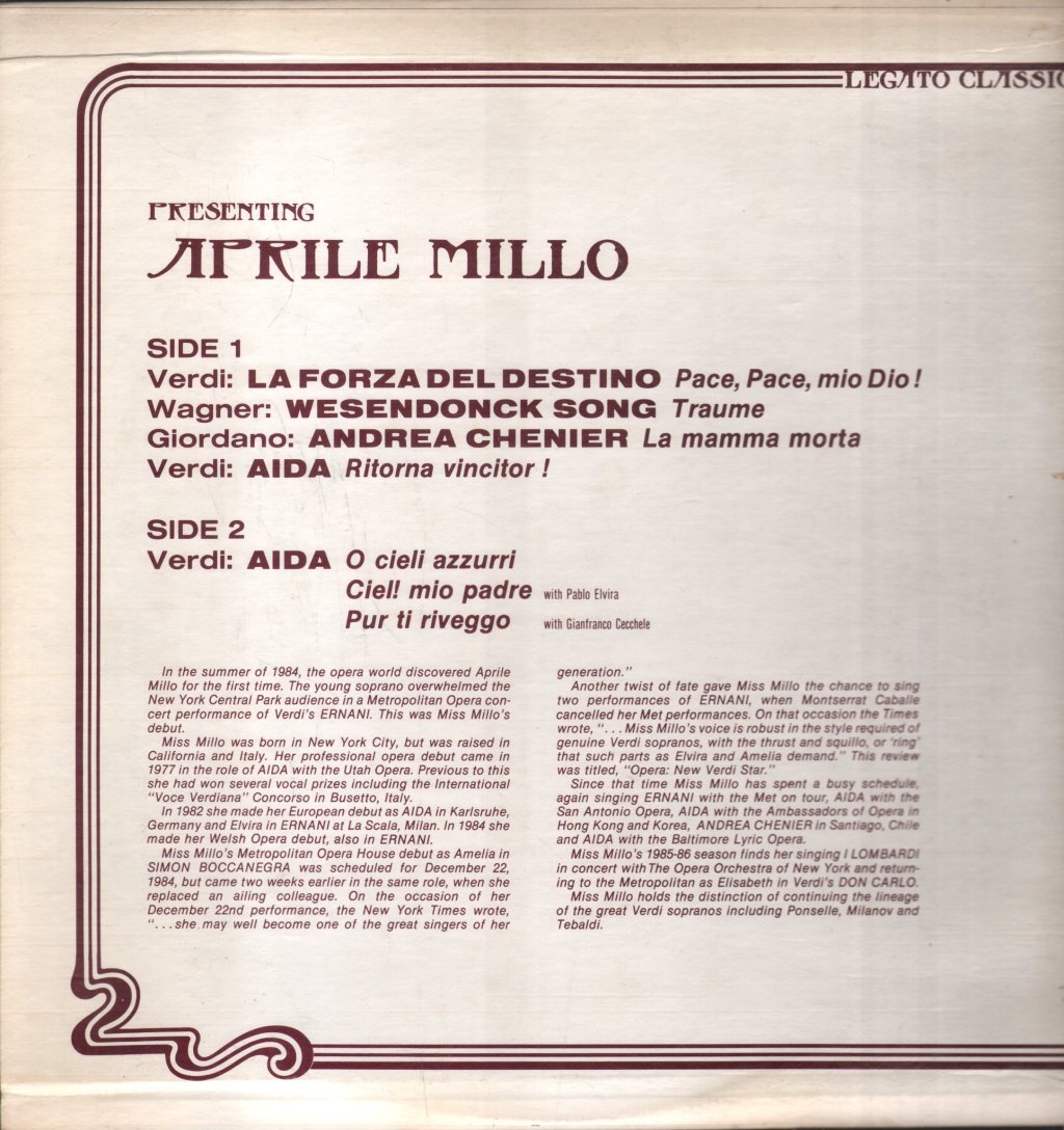 Aprile Millo - Presenting Aprile Millo - Lp
