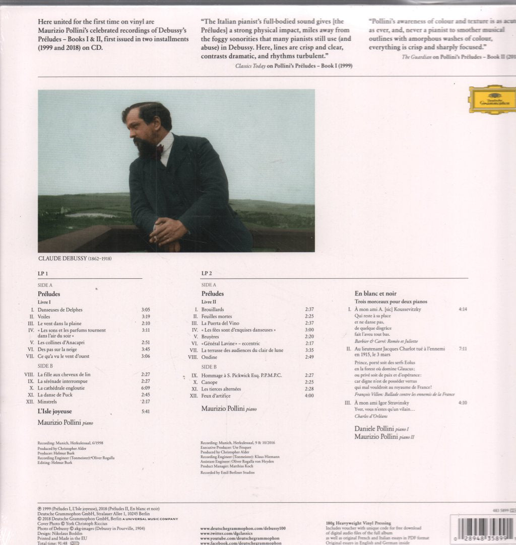 Maurizio Pollini - debussy Preludes Books 1 & 2 - Double Lp