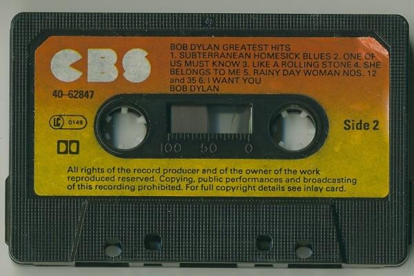 Bob Dylan - Greatest Hits - Cassette