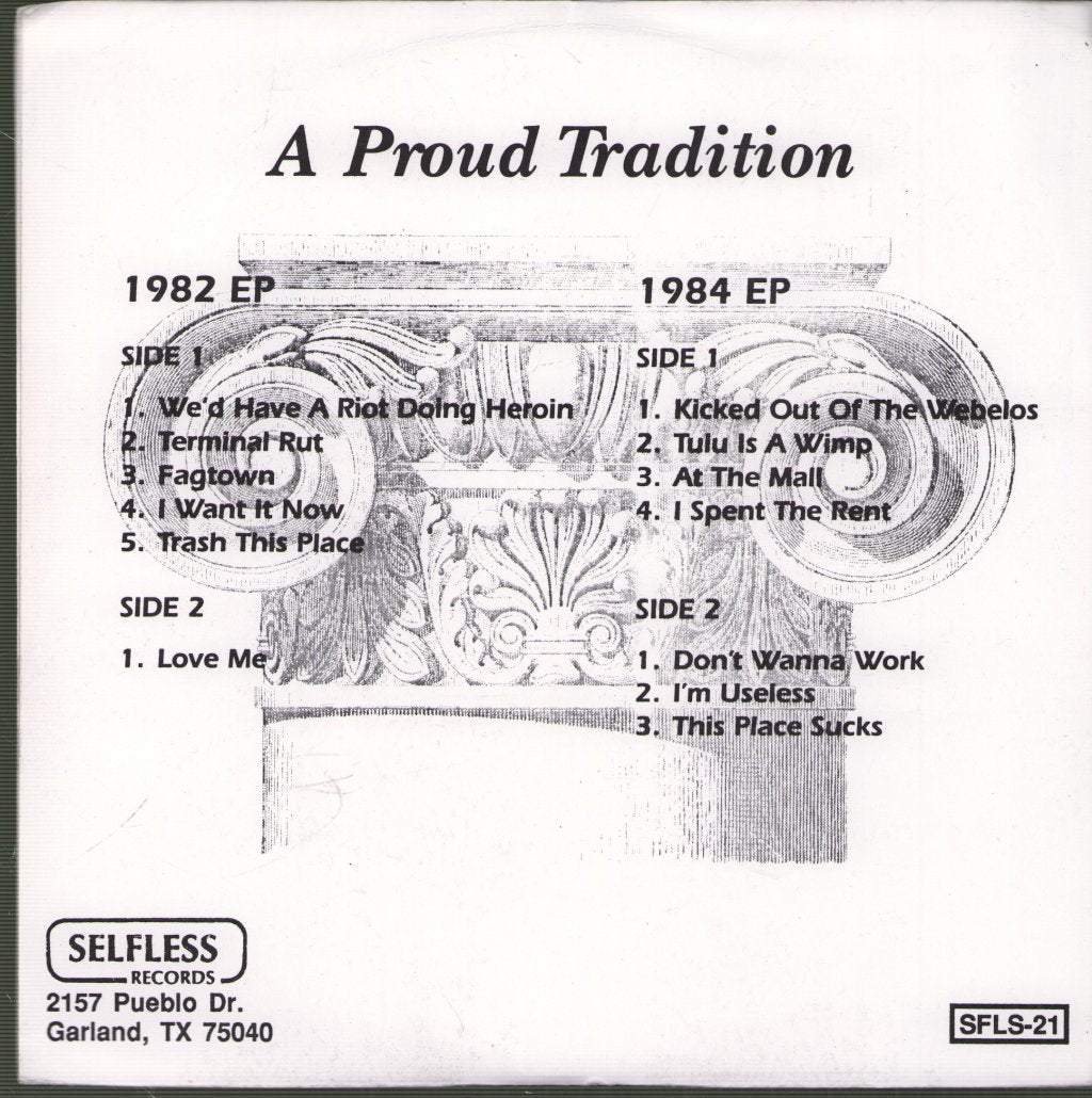 Queers - A Proud Tradition - Double 7 Inch