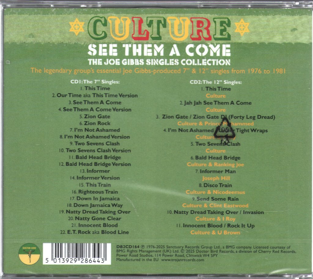 Culture - See Them A Come - The Joe Gibbs Singles Collection - Double Cd