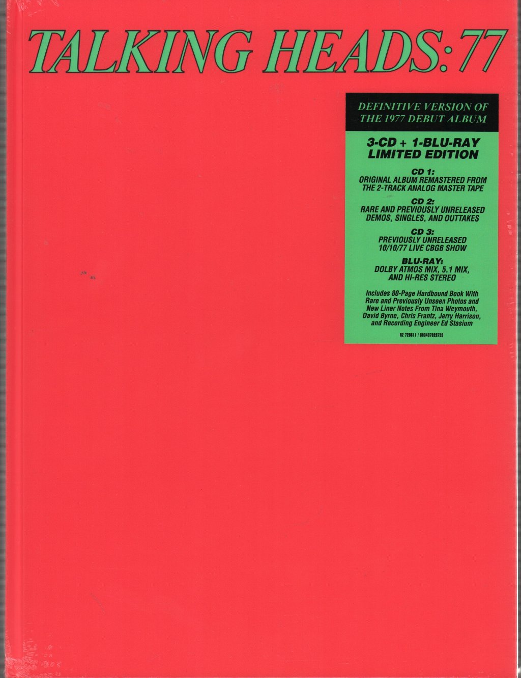 Talking Heads - Talking Heads: 77 (Super Deluxe Edition) - Cd Set