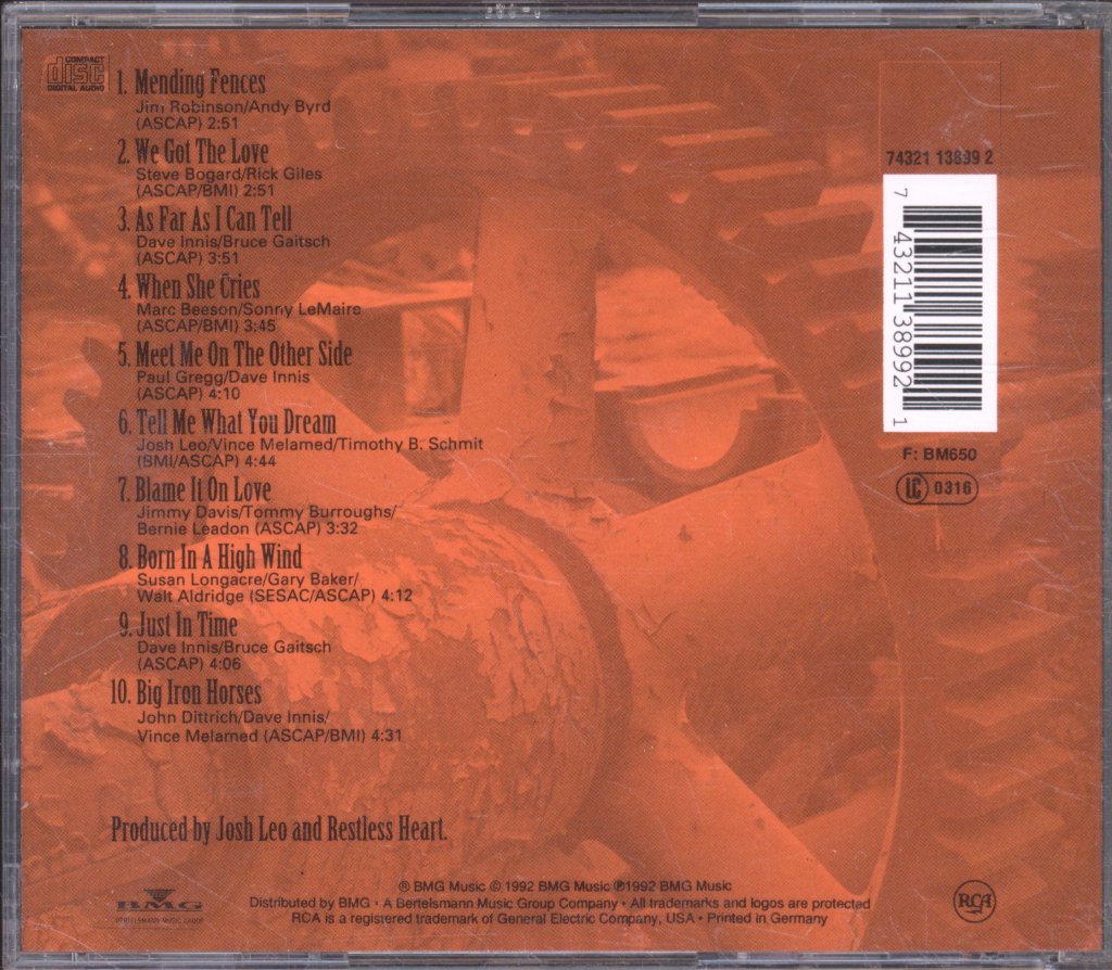 Restless Heart - Big Iron Horses - Cd